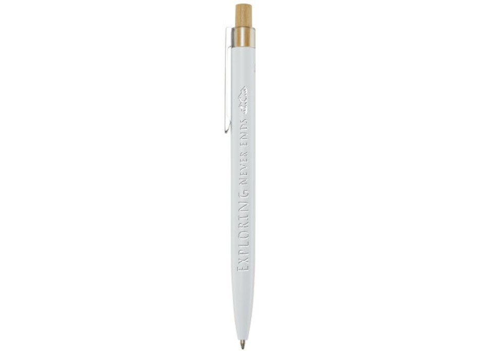 Penna a sfera in alluminio riciclato Nooshin (inchiostro blu)