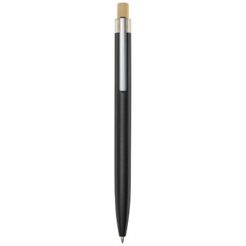 Penna a sfera in alluminio riciclato Nooshin (inchiostro blu)