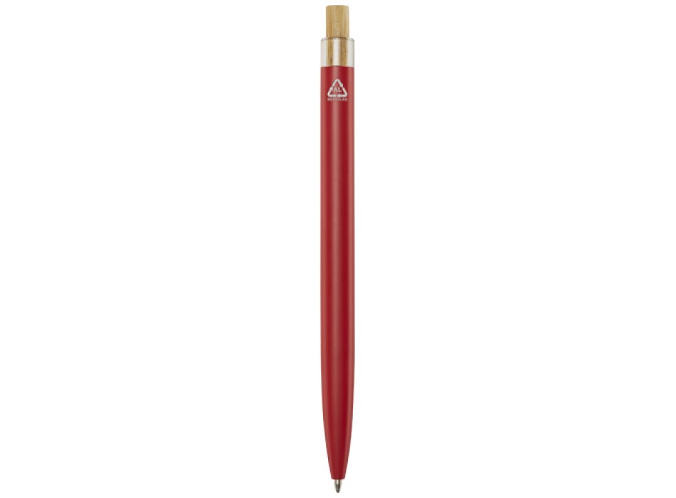 Penna a sfera in alluminio riciclato Nooshin (inchiostro blu)