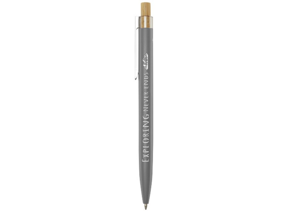 Penna a sfera in alluminio riciclato Nooshin (inchiostro nero)
