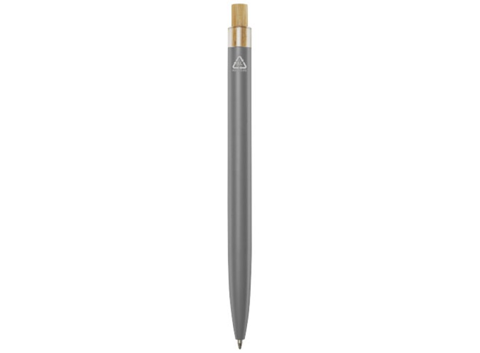 Penna a sfera in alluminio riciclato Nooshin (inchiostro nero)