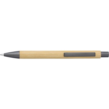 Penna a sfera in bamboo, refill blu Kalani