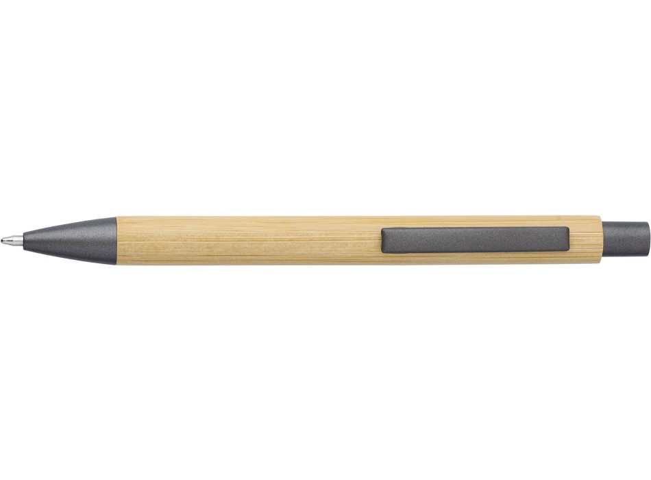 Penna a sfera in bamboo, refill blu Kalani