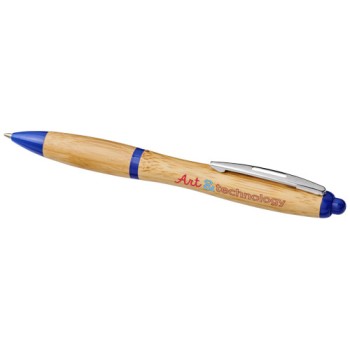 Penna a sfera in bambù Nash (inchiostro blu)