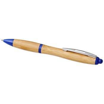 Penna a sfera in bambù Nash (inchiostro blu)