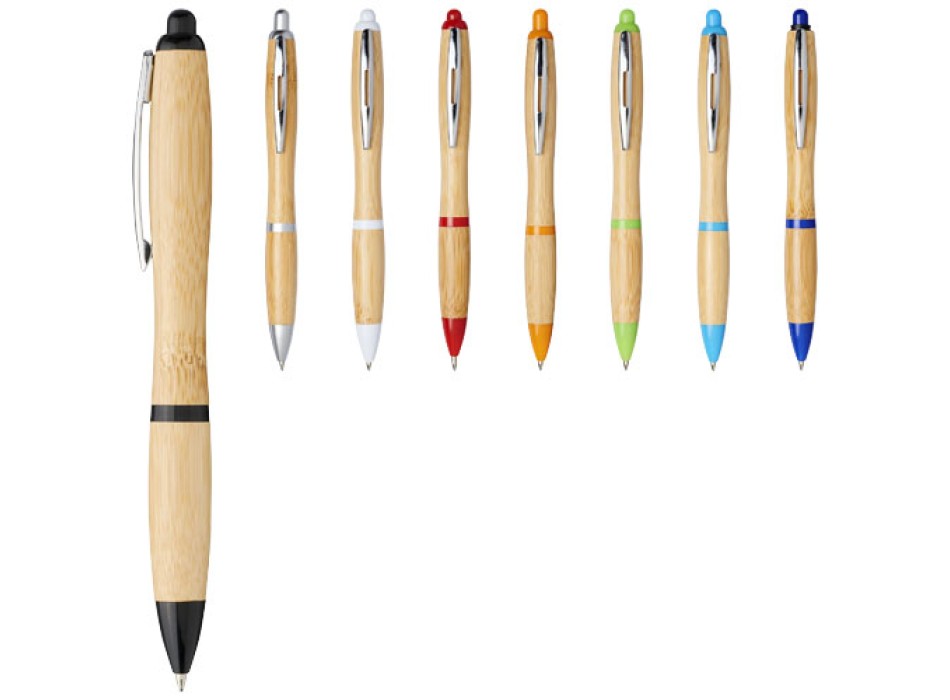 Penna a sfera in bambù Nash (inchiostro blu)