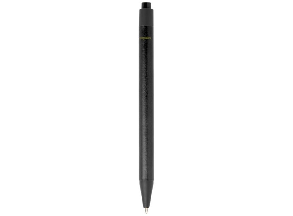 Penna a sfera in carta riciclata monocromatica con finitura opaca Chartik (inchiostro nero)