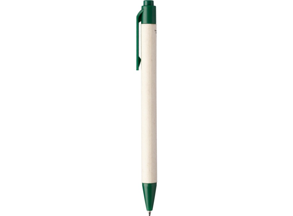 Penna a sfera in cartone di latte e ABS riciclato Heike