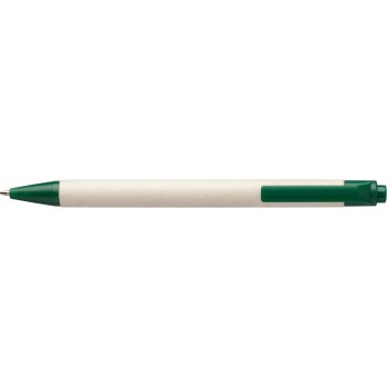 Penna a sfera in cartone di latte e ABS riciclato Heike