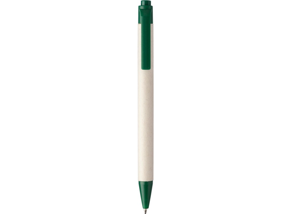 Penna a sfera in cartone di latte e ABS riciclato Heike