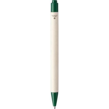 Penna a sfera in cartone di latte e ABS riciclato Heike