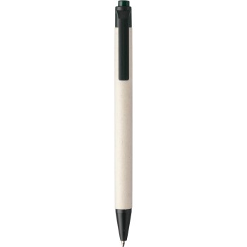 Penna a sfera in cartone di latte e ABS riciclato Heike