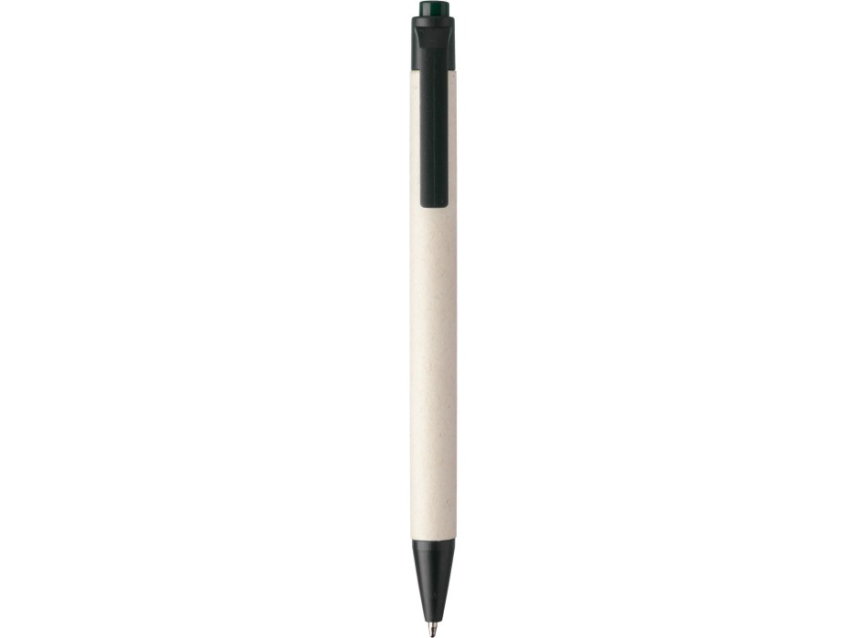 Penna a sfera in cartone di latte e ABS riciclato Heike
