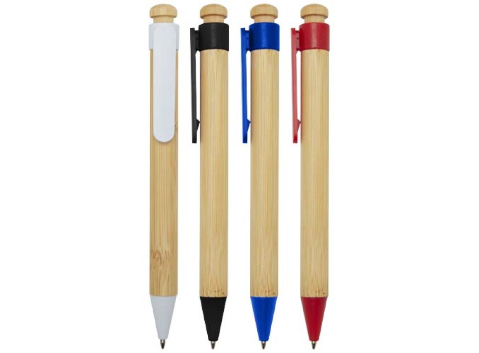 Penna a sfera in plastica riciclata e bambù Rattan