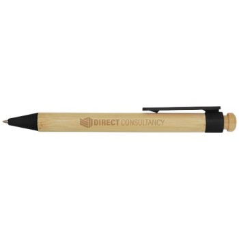 Penna a sfera in plastica riciclata e bambù Rattan