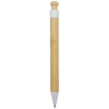 Penna a sfera in plastica riciclata e bambù Rattan