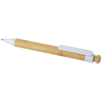 Penna a sfera in plastica riciclata e bambù Rattan
