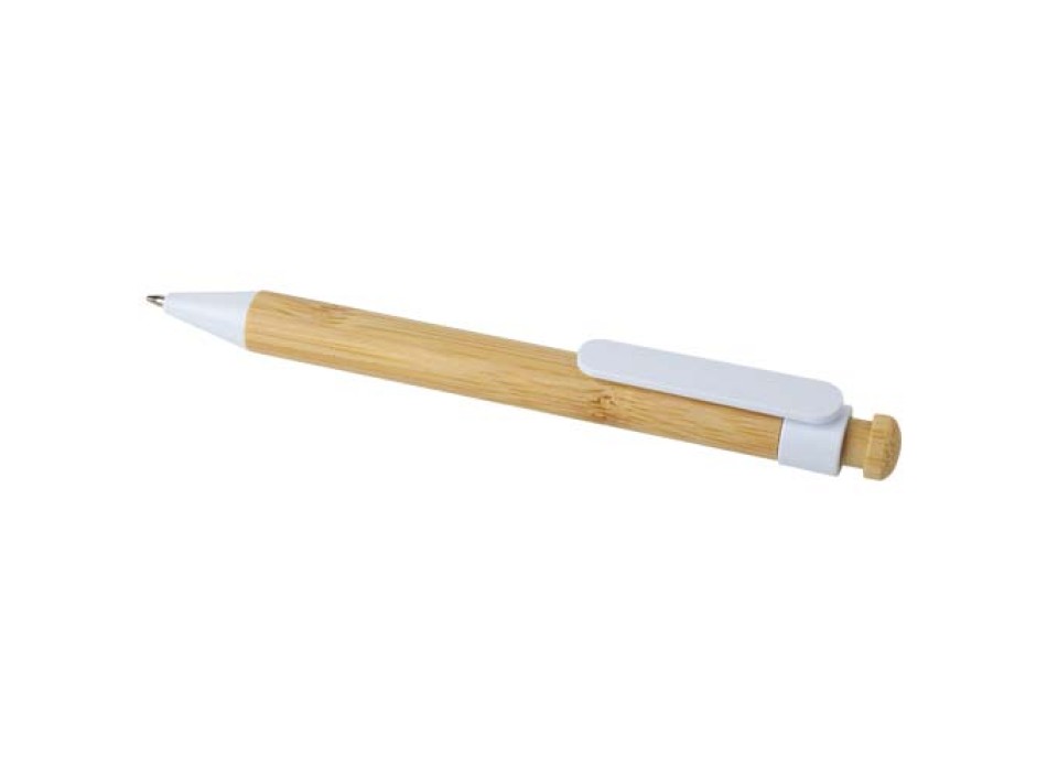 Penna a sfera in plastica riciclata e bambù Rattan