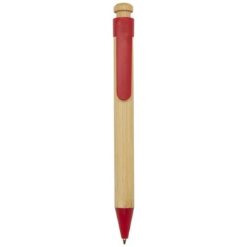 Penna a sfera in plastica riciclata e bambù Rattan
