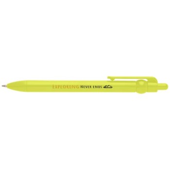 Penna a sfera in plastica riciclata Fidget (inchiostro nero)