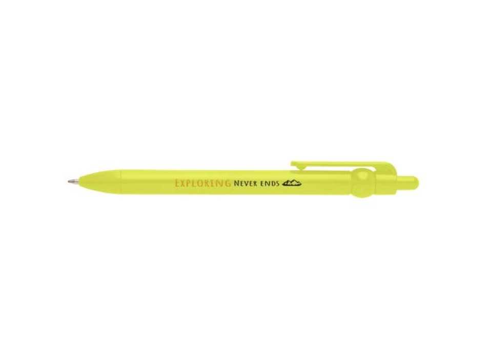 Penna a sfera in plastica riciclata Fidget (inchiostro nero)
