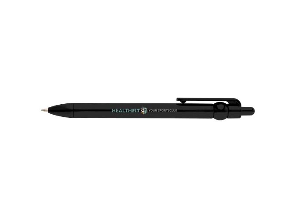 Penna a sfera in plastica riciclata Fidget (inchiostro nero)