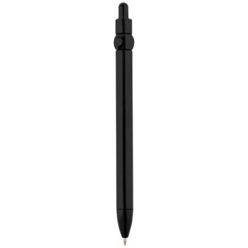 Penna a sfera in plastica riciclata Fidget (inchiostro nero)
