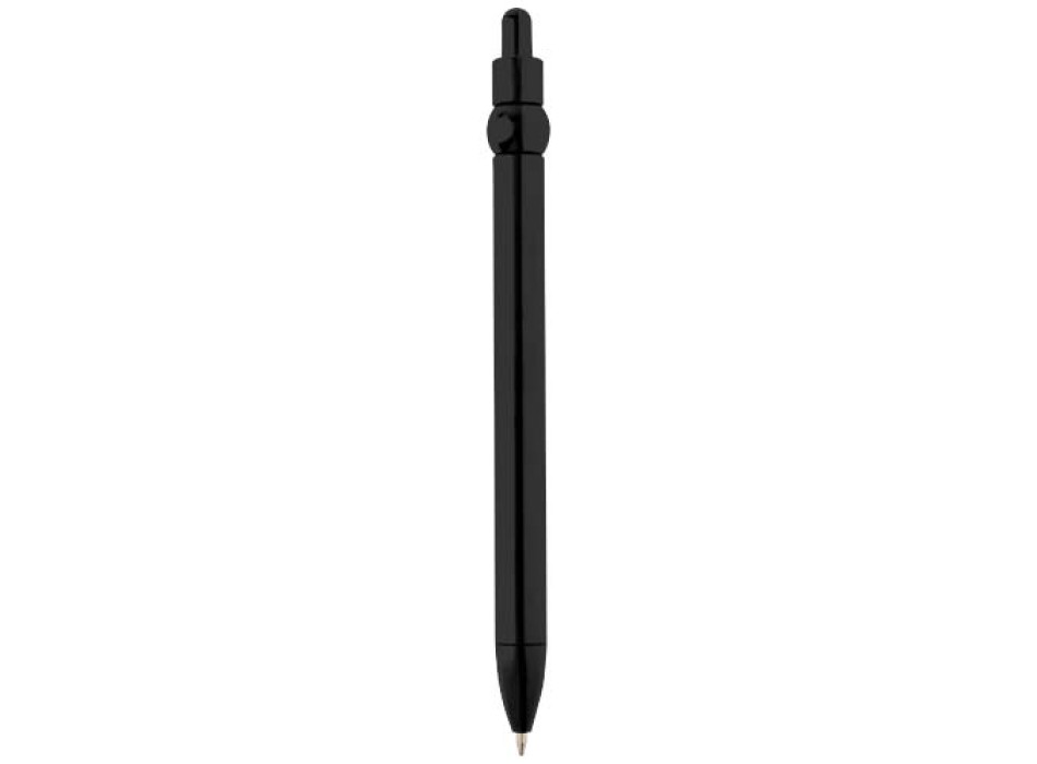 Penna a sfera in plastica riciclata Fidget (inchiostro nero)
