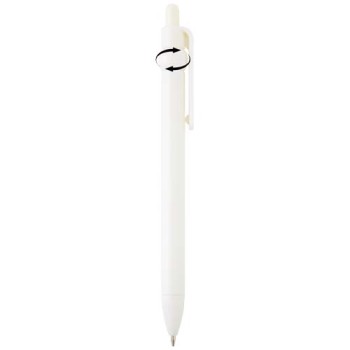 Penna a sfera in plastica riciclata Fidget (inchiostro nero)