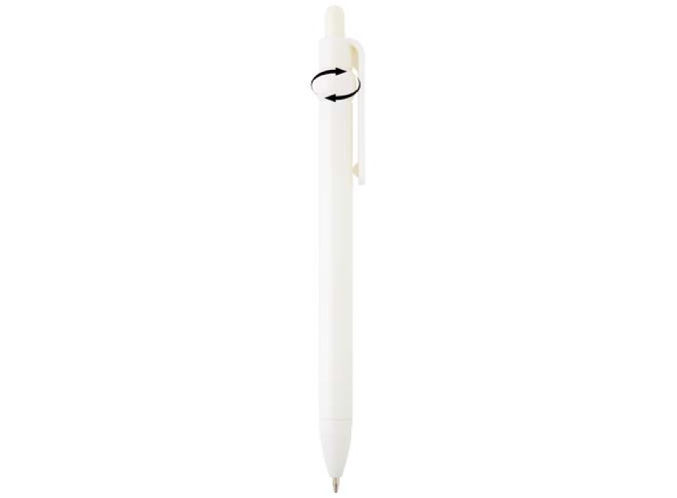 Penna a sfera in plastica riciclata Fidget (inchiostro nero)