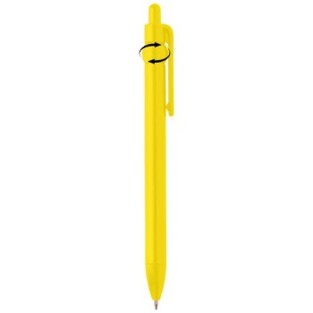 Penna a sfera in plastica riciclata Fidget (inchiostro nero)