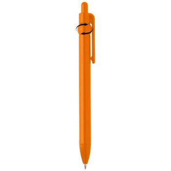 Penna a sfera in plastica riciclata Fidget (inchiostro nero)