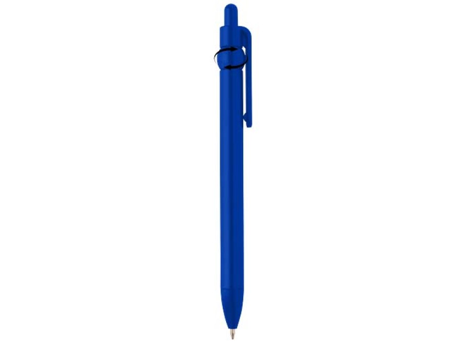 Penna a sfera in plastica riciclata Fidget (inchiostro nero)