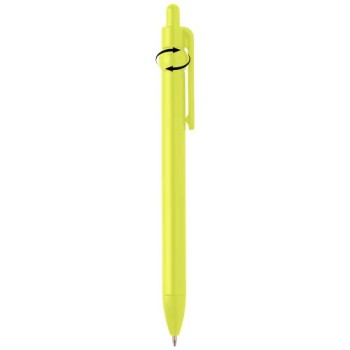Penna a sfera in plastica riciclata Fidget (inchiostro nero)