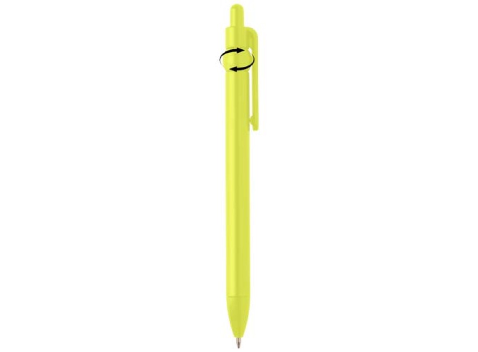 Penna a sfera in plastica riciclata Fidget (inchiostro nero)