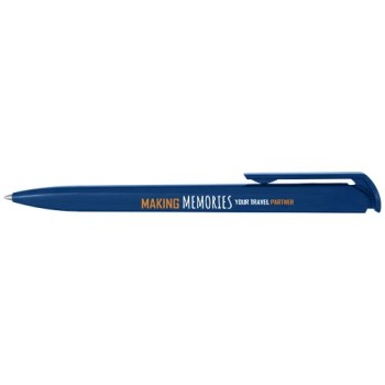 Penna a sfera in plastica riciclata Lucia (inchiostro blu)