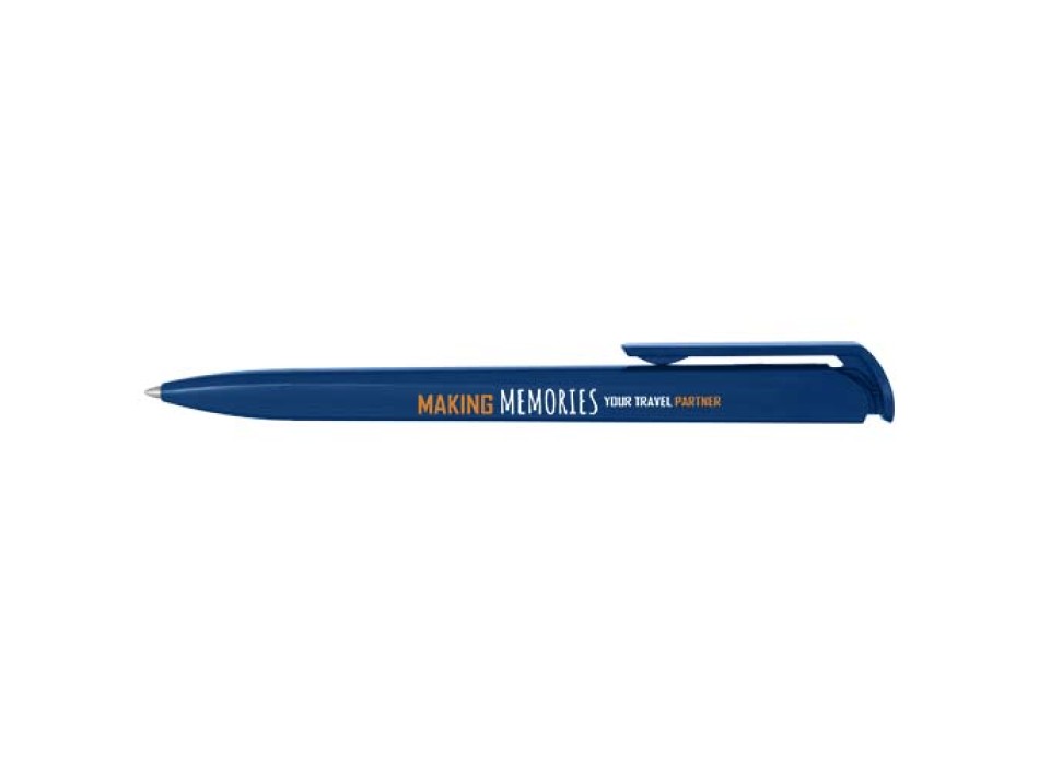 Penna a sfera in plastica riciclata Lucia (inchiostro blu)