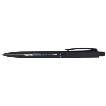 Penna a sfera in plastica riciclata Martha (inchiostro nero)