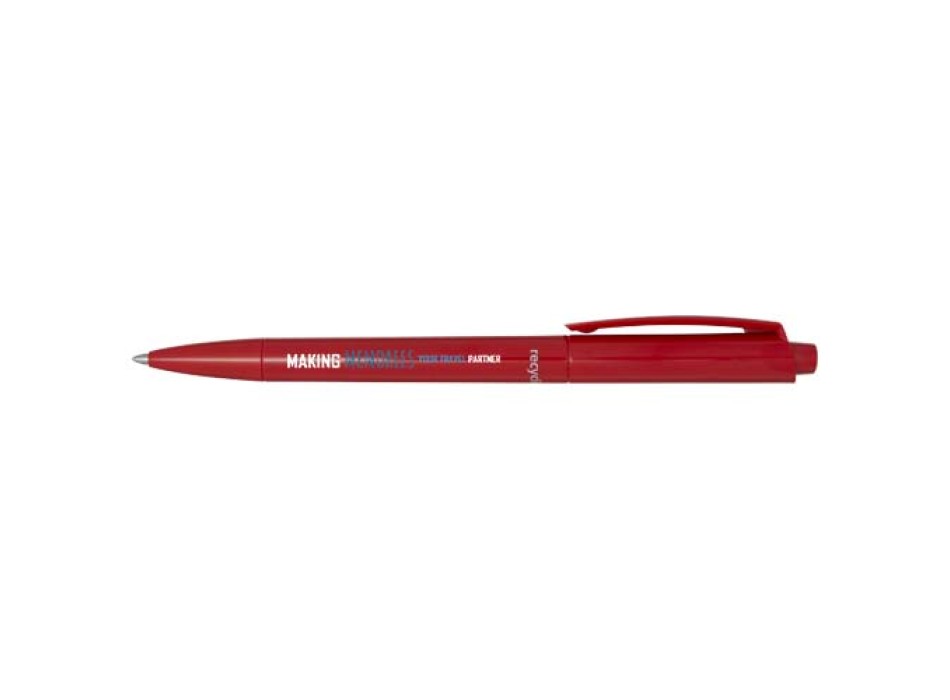 Penna a sfera in plastica riciclata Martha (inchiostro nero)