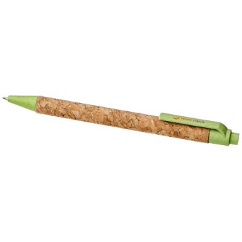 Penna a sfera in sughero e paglia di grano Midar (inchiostro nero)