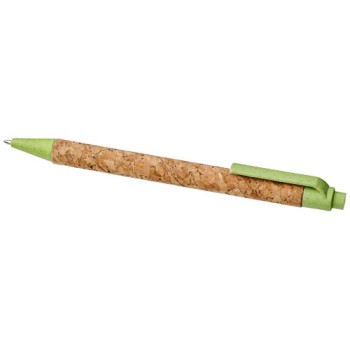 Penna a sfera in sughero e paglia di grano Midar (inchiostro nero)