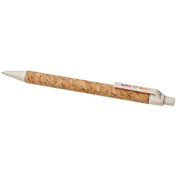 Penna a sfera in sughero e paglia di grano Midar (inchiostro nero)