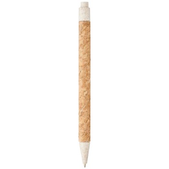 Penna a sfera in sughero e paglia di grano Midar (inchiostro nero)