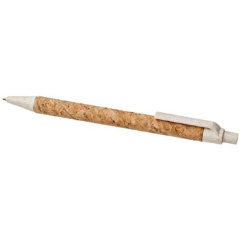 Penna a sfera in sughero e paglia di grano Midar (inchiostro nero)