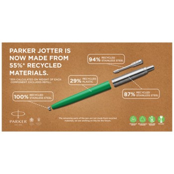Penna a sfera Parker Jotter Recycled (inchiostro blu)