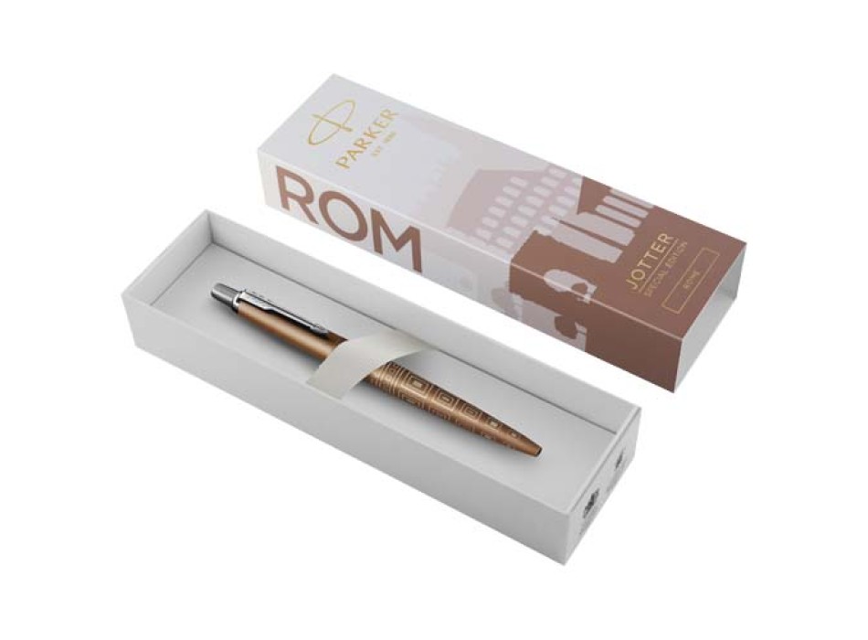 Penna a sfera Parker Jotter SE Global Icons (inchiostro blu)