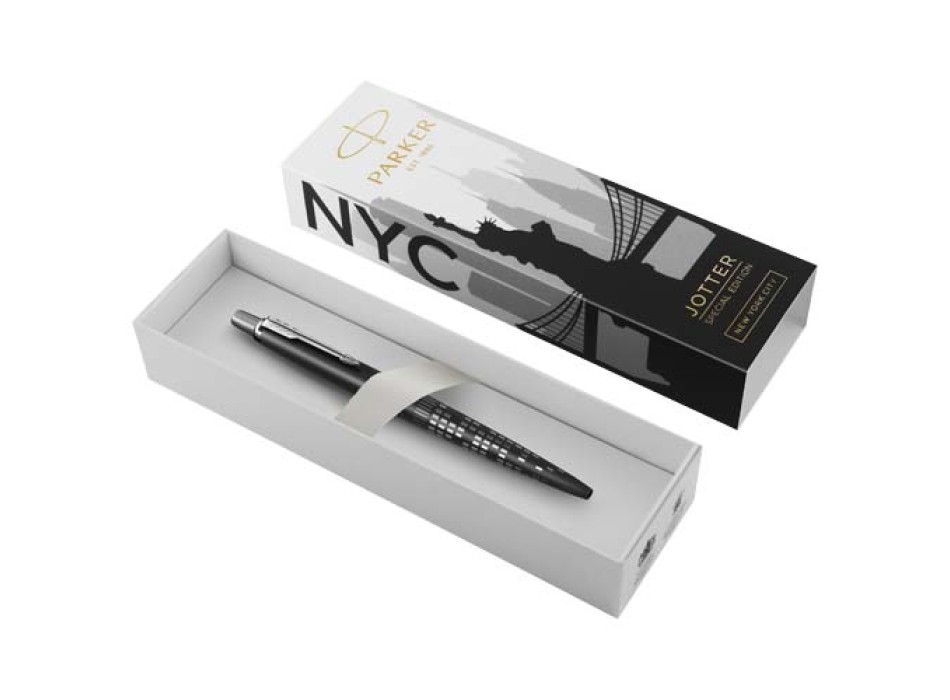 Penna a sfera Parker Jotter SE Global Icons (inchiostro blu)