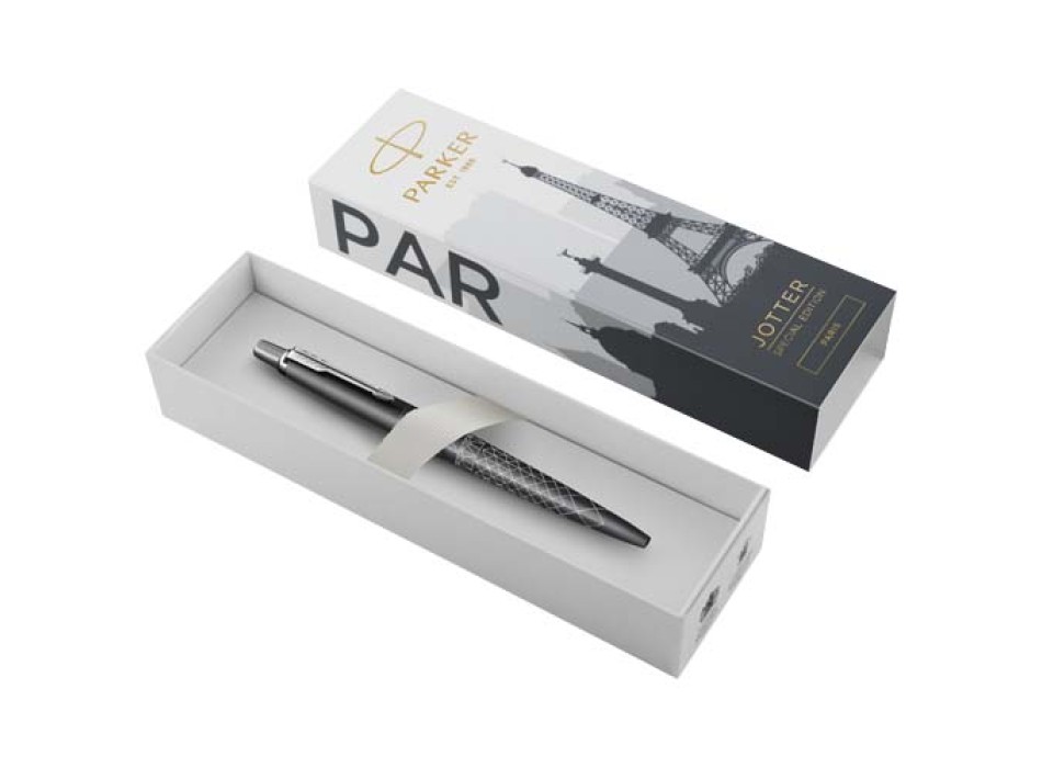 Penna a sfera Parker Jotter SE Global Icons (inchiostro blu)