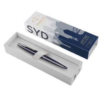 Penna a sfera Parker Jotter SE Global Icons (inchiostro blu)