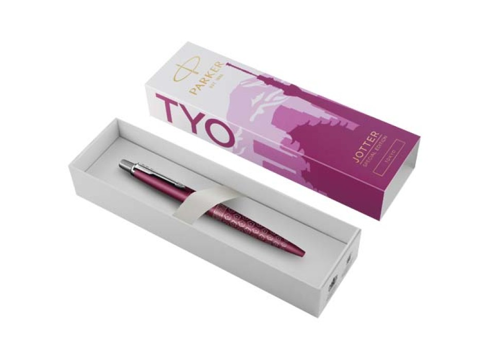 Penna a sfera Parker Jotter SE Global Icons (inchiostro blu)